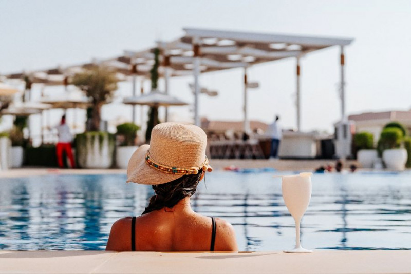 Ladies By the Pool